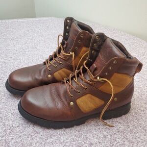 POLO RALPH LAUREN Men's 12.5D  Brown Tan Oiled Leather Diego Rugged Boots